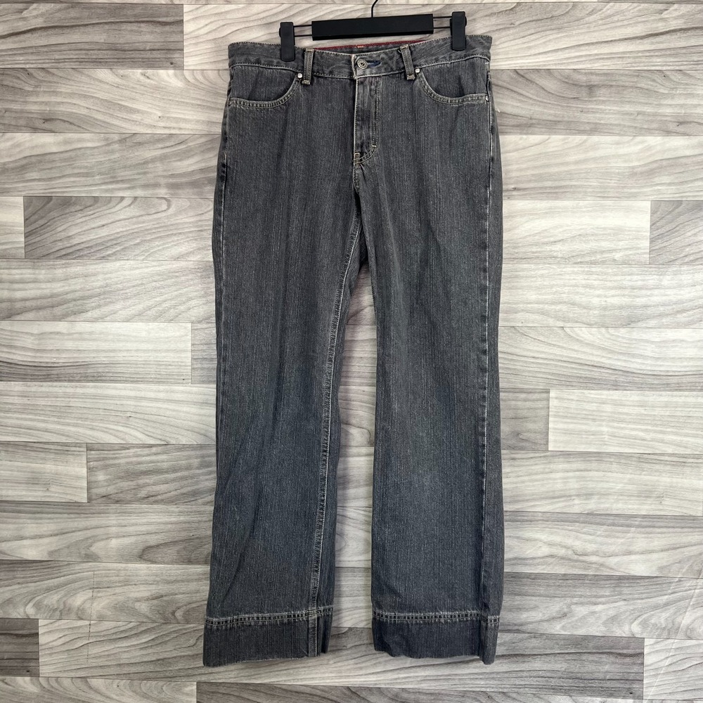 Tommy Hilfiger Jeans Womens Size 10 Gray Denim Straight Leg Comfort Everyday